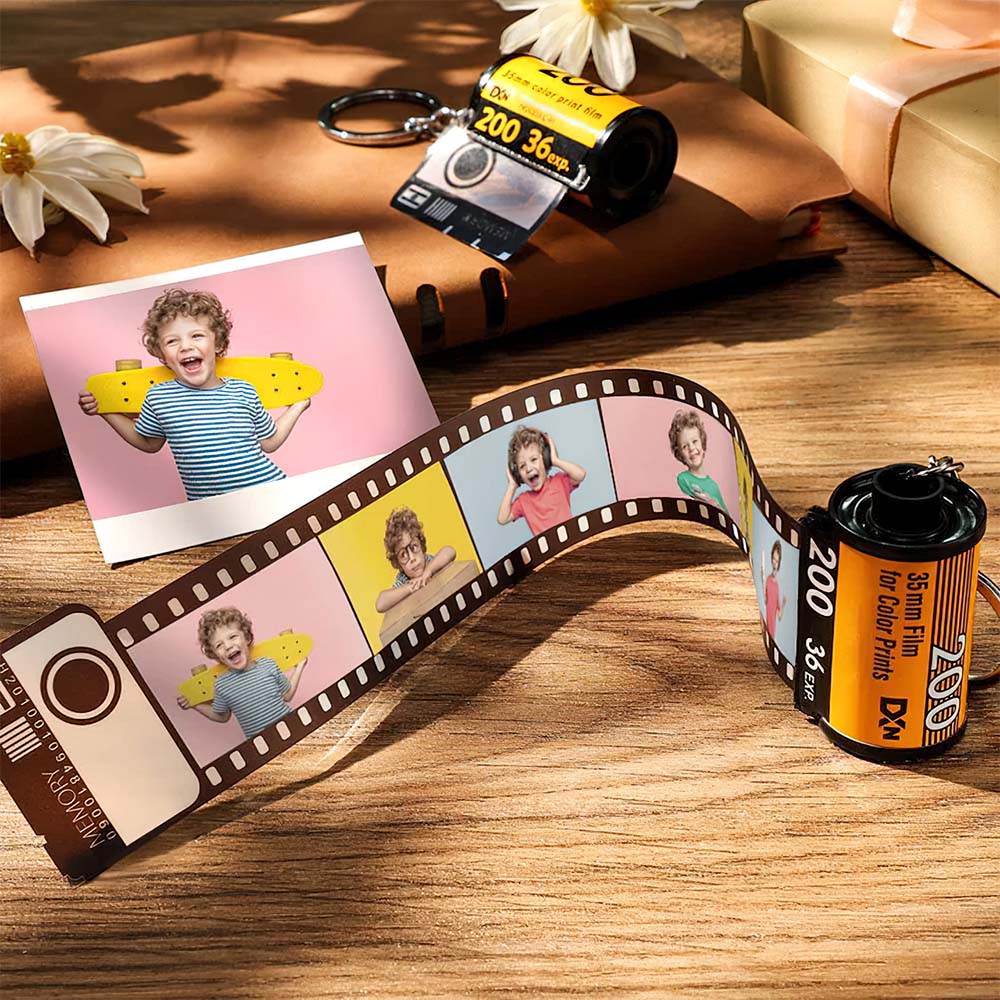Anniversary Gifts Custom Camera Film Roll Keychain Photo Gift for Boyf –  photomoonlamp